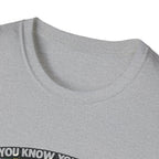Funny Golf T-Shirt — "You Know You Suck at Golf When You Yell Fore While Putting"