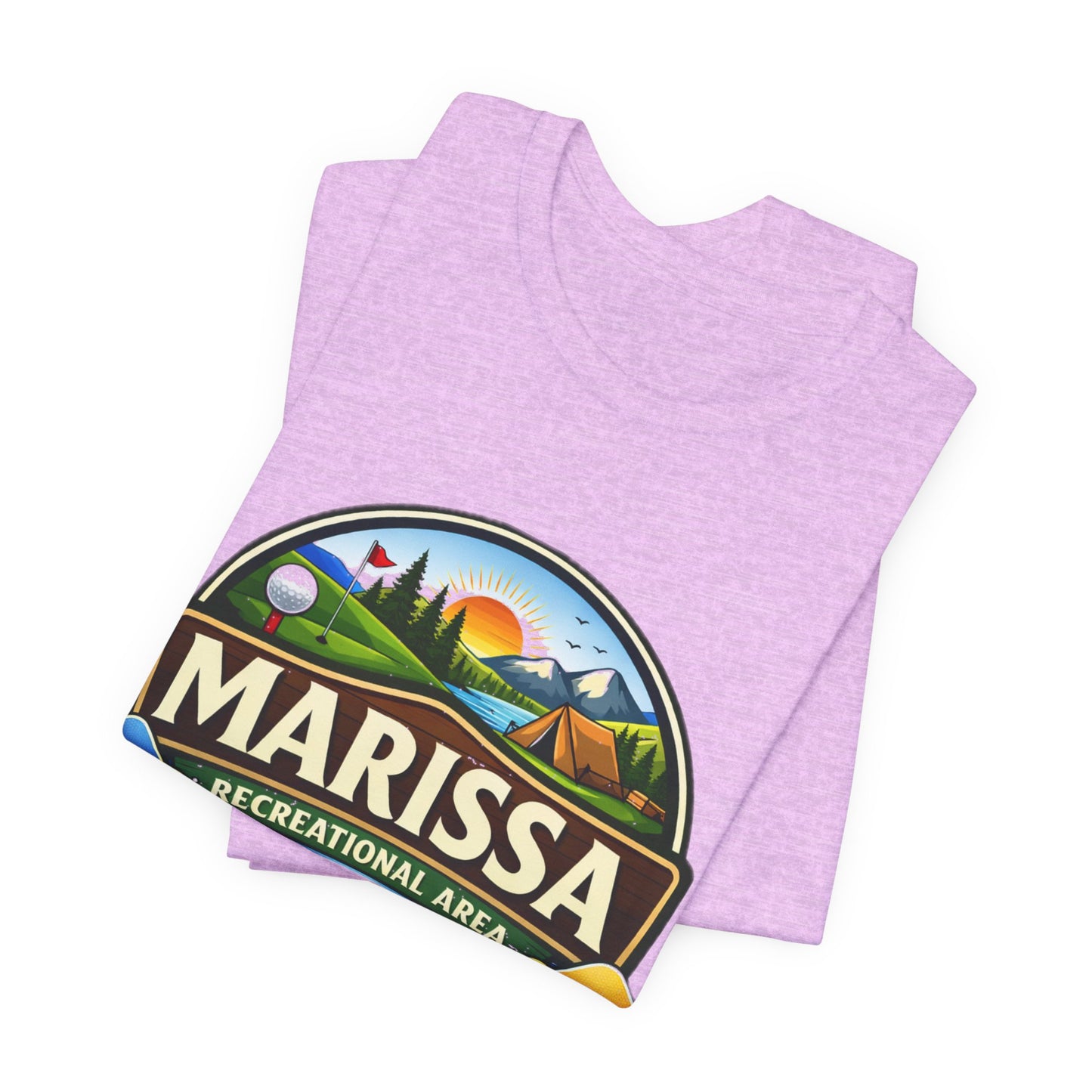 Marissa Recreational Area T shirt — Outdoor Camping & Lake Fishing Shirt