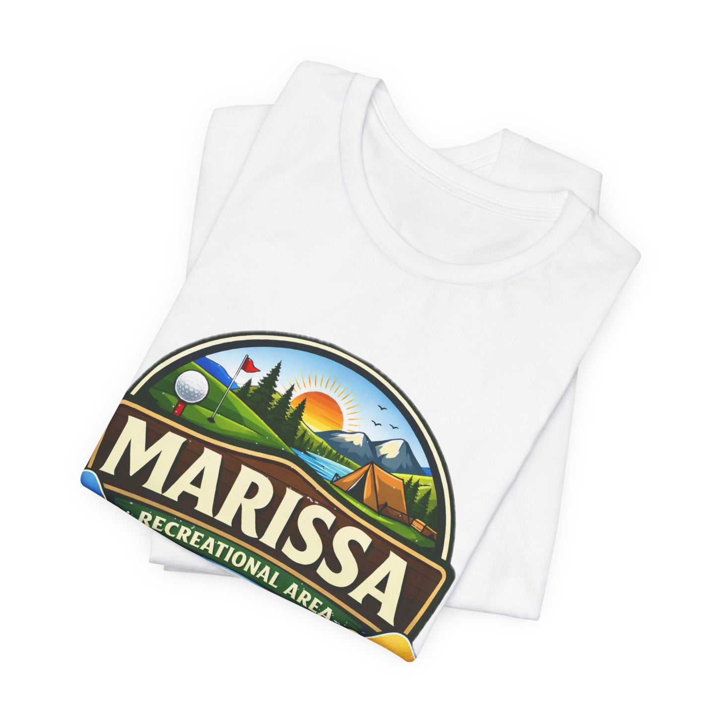 Marissa Recreational Area T shirt — Outdoor Camping & Lake Fishing Shirt