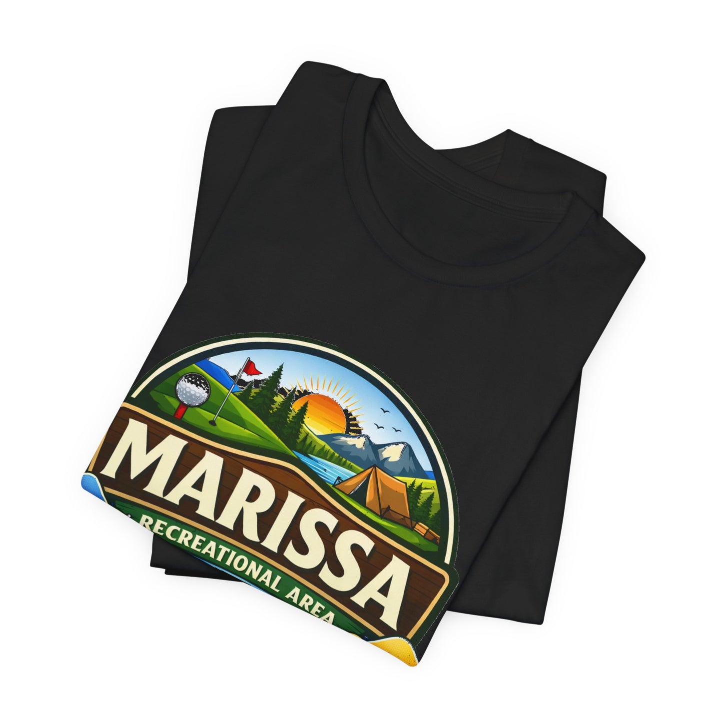 Marissa Recreational Area T shirt — Outdoor Camping & Lake Fishing Shirt