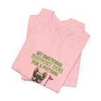 Golf Dog T‑Shirt — "My Emotional Support Dog for 3 Putting" Funny Golfer Tee