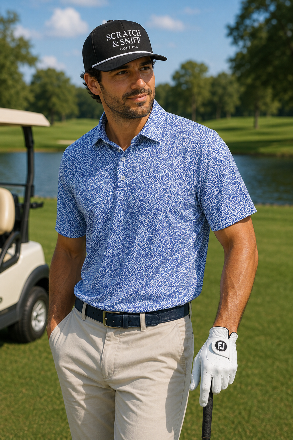 Blue Pebble Polo