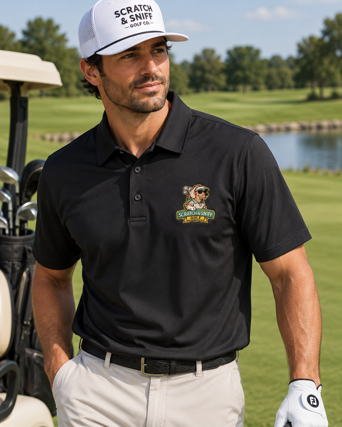 Scratch & Sniff Signature Black Polo